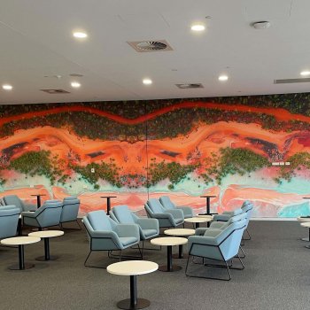 CUSTOM WALL MURAL - PERTH AIRPORT