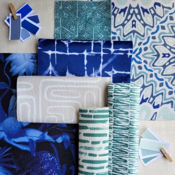BLUE AND TEAL