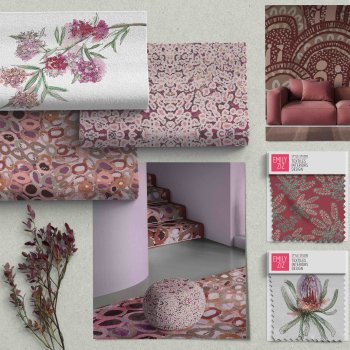 DUSTY PINKS AND DEEP REDS