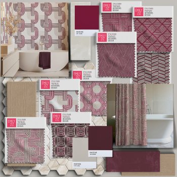 BURGUNDY GEOMETRY