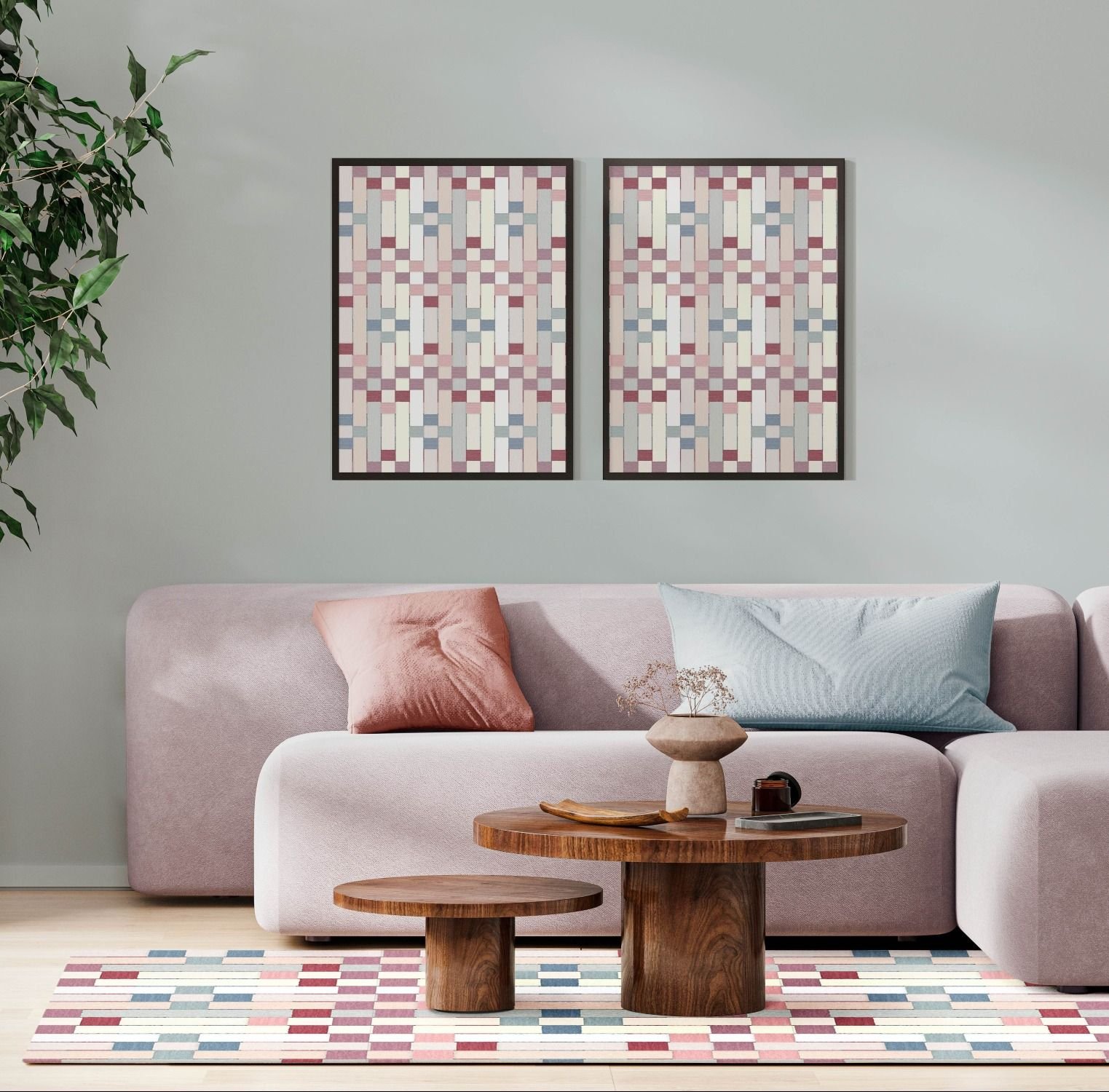 geoweave concept framed artwork and rug 999999 999999 80
