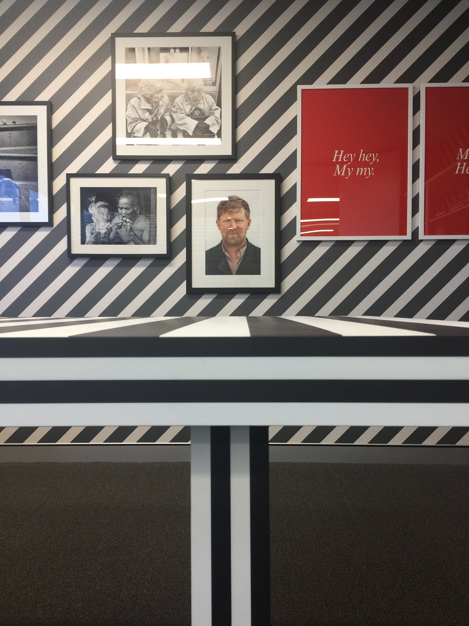 Solid Finishes Custom Stripe Langlois Desk 2