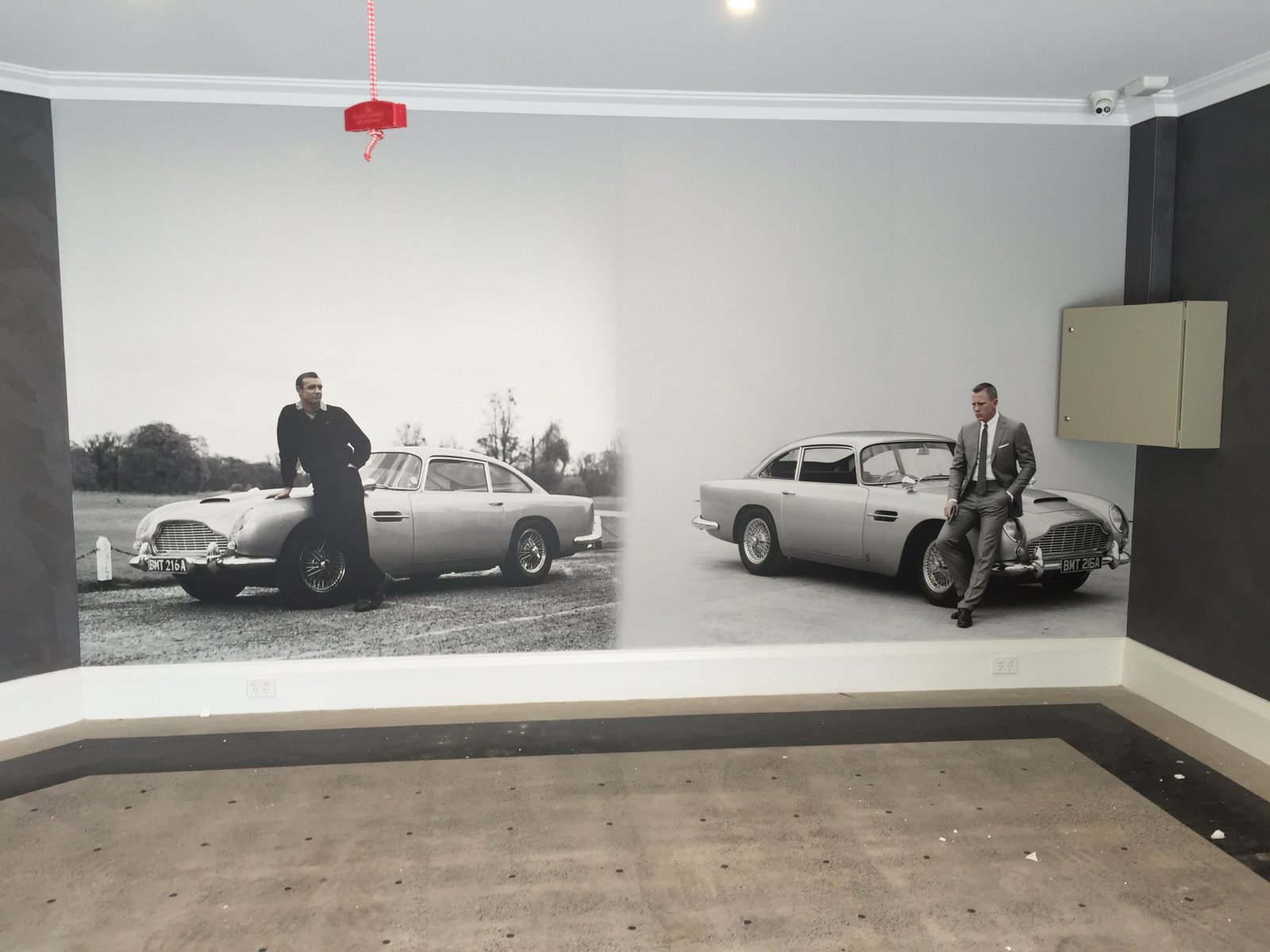 Self Adhesive Vinyl Garage James Bond Custom Wallpaper