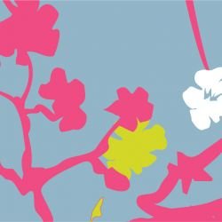 gardenlife canopy bouquet blue detail