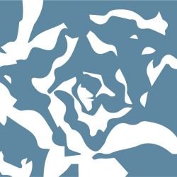 gardenlife flora reverse powderblue detail