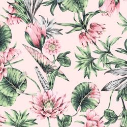 jungle chic jungle lily powderoom