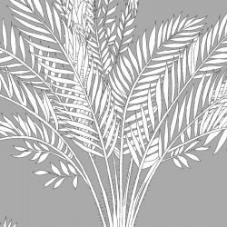 jungle chic palm jungle silhouette grey