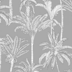 jungle chic palm jungle silhouette grey