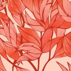 fronds intertwined flame