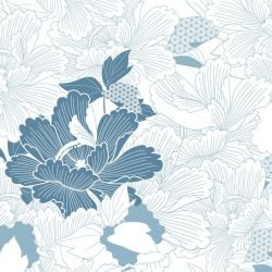 japanese inspired oriental carnation cloud powderblue white detail