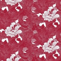 japanese inspired oriental carnation firebrick white