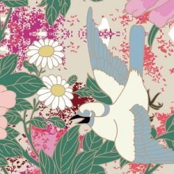 japanese inspired spring garden marshmellow cloud clay white detail