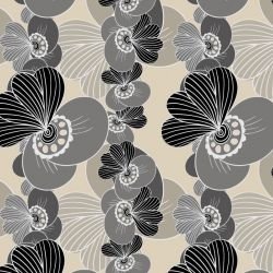 japanese inspired vertical petal pattern frenchblue tar eggshell mist white