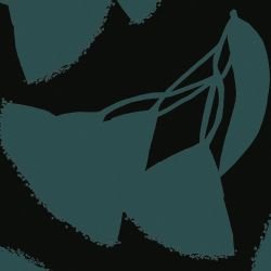 australian botanical gums silhouette emerald detail