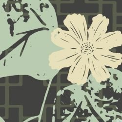 hamptons weekend butterfly screen mural midnight with mustard detail