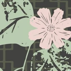 hamptons weekend butterfly screen mural midnight with rose detail