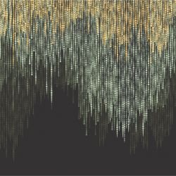 hamptons weekend raining pearls forest mural