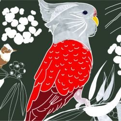 native fauna birdsong green detail