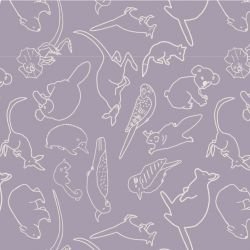 native fauna in the wild lilac