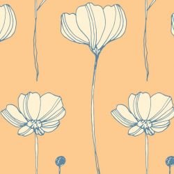 floral waves carnation stems elegance