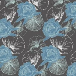 floral waves hibiscus gardenia mix moon