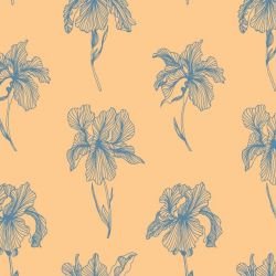 floral waves wilting hibiscus elegance