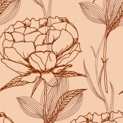 floral waves gardenia floret verona detail