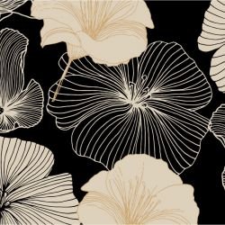 floral waves hawaiian hibiscus tulah detail