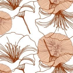 floral waves hibiscus lily verona detail