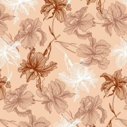 floral waves withering hibiscus verona