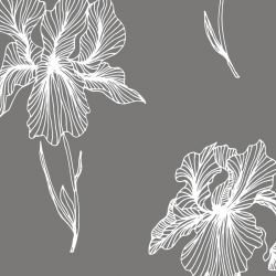 floral waves wilting hibiscus koala detail