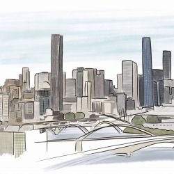city slyline brisbane skyline