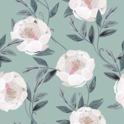floral fireworks flowering peony minty