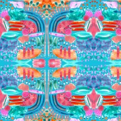 artistic expression paintbrush print oceanic