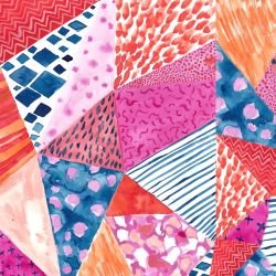 artistic expressions painterly patchwork original