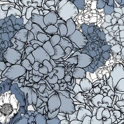 australian summer garden flower power indigo detail