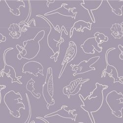 native fauna in the wild lilac