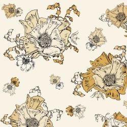 australian summer garden flower twigs orange