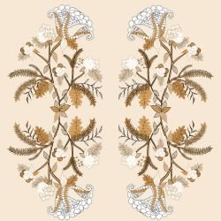 australian summer garden flowers mirrored orange