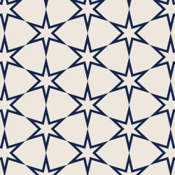 arabesque stars cream navy