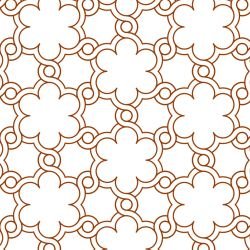 arabesque strapwork dune white