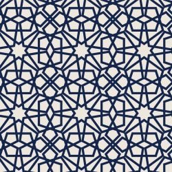 arabesque iznik cream navy