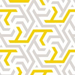 arabesque algorithmic mustard mist white