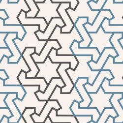 arabesque centre star lead powderblue eggshell