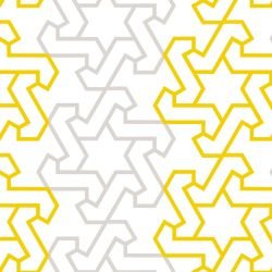 arabesque centre star mustard mist white