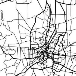 urban planning city centre tar white 