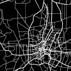 urban planning city centre tar white reverse