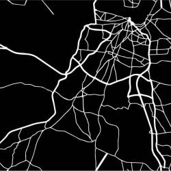 urban planning rural roads tar white reverse