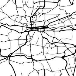 urban planning thoroughfare tar white