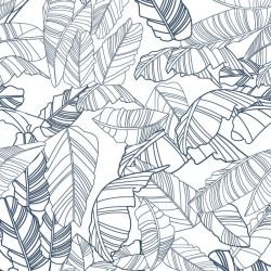 fronds silhouette striped palm deepsea white